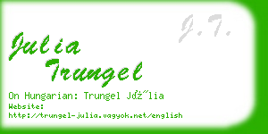 julia trungel business card